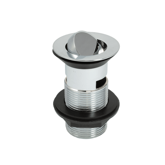 Peerless Stainless Steel Flip Plug Basin Waste - Slotted - 1 1/4" - Chrome - 205200