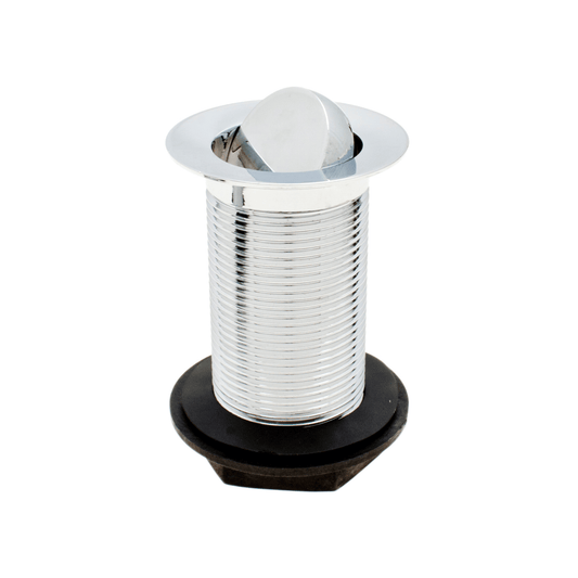 Peerless Stainless Steel Flip Plug Basin Waste - Unslotted - 1 1/4" - Chrome - 205205