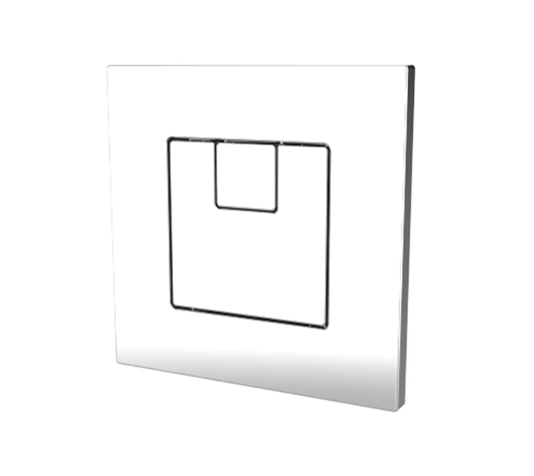 Dudley Piazza Square Dual Flush Push Button - 73.5mm - 327734