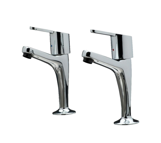 Clever Araya Mercia Urban High Neck Kitchen Taps (Pair) - Chrome