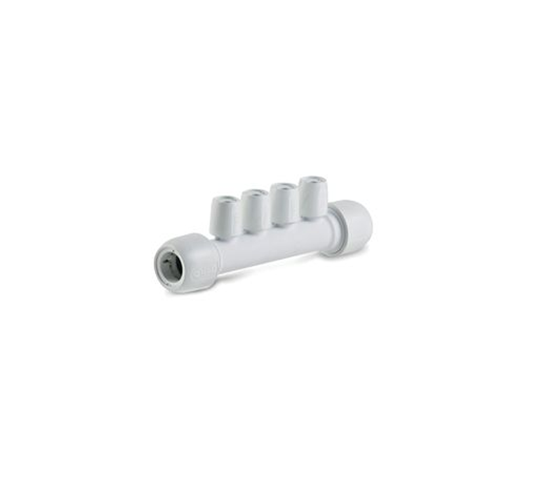 Hep2O Manifold - All Socket (One Side) - 22mm x 10mm 4-Port - HX96B/22W