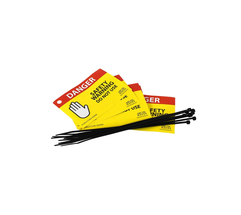 Arctic Hayes Danger Safety Warning - Do Not Use Labels/Tags (10 Pack) - A663060