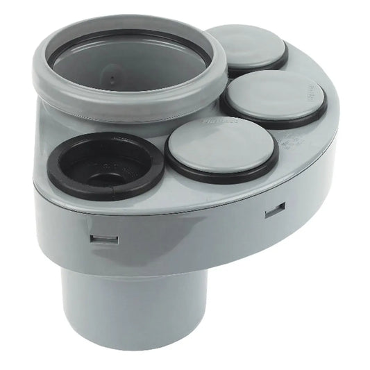 FloPlast 110mm Ring Seal Soil - Manifold - Grey - SP588G