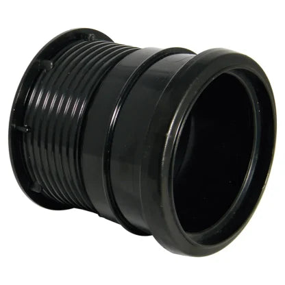 FloPlast 110mm Ring Seal Soil - Drain Connector - Black - SP107B