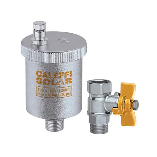 Altecnic Discal Solar Automatic Air Vent with Isolation Valve - 3/8" MBSP - 250131