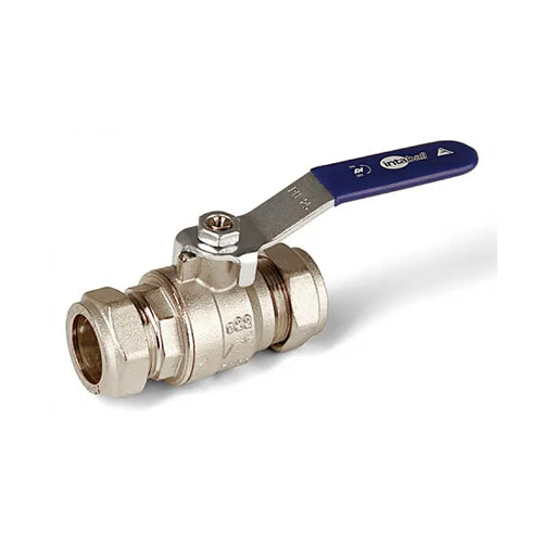 Altecnic Series 171 Intaball Lever Ball Valve - Blue Handle - 42mm Compression - AI-171B42