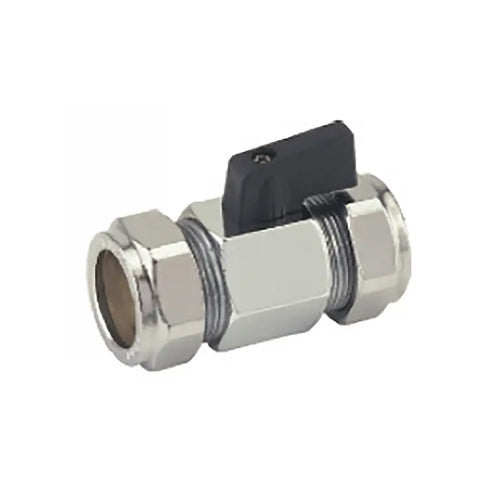 Altecnic Series 373 Intaball Lever Ball Valve - Red Handle - 22mm Compression - AI-373R22