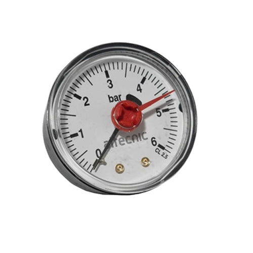 Altecnic 50mm Dial Pressure Gauge 0-6 Bar - 1/4" Back Connection - WI-557106