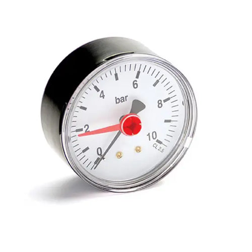 Altecnic 63mm Dial Pressure Gauge 0-10 Bar - 1/4" Back Connection - WI-557410