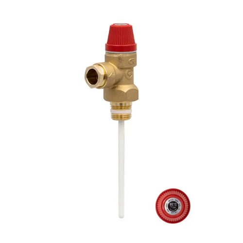 Altecnic 309 Series Pressure & Temperature Relief Valve 90°C - 7 Bar - 1/2" - 309470CST