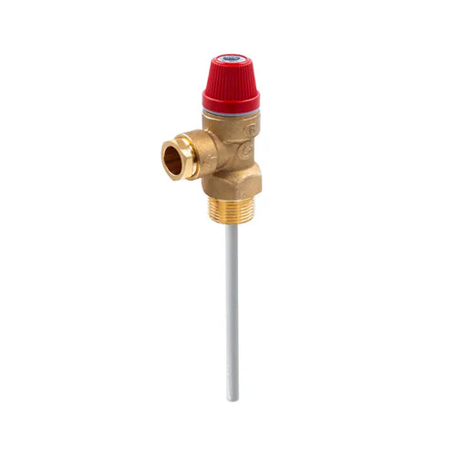 Altecnic 309 Series Pressure & Temperature Relief Valve 90°C - 4 Bar - 3/4"  - 309542CST