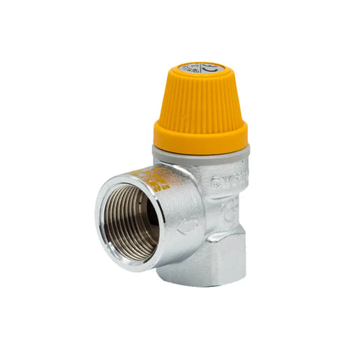 Altecnic 253 Series Solar Safety Pressure Relief Valve - 6 Bar - 3/4" F x 1" F - 253046