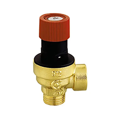 Altecnic 514 Series Safety Pressure Relief Valve - 3 Bar - 1/2" M x F - 514430CST