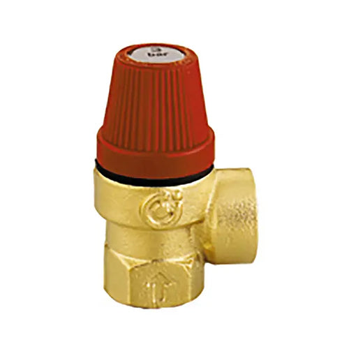 Altecnic 532 Series Safety Pressure Relief Valve - 3 Bar - 1/2" F x 3/4" F - 532043