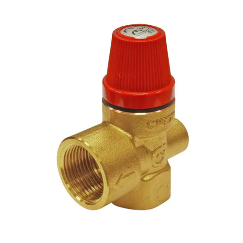 Altecnic 5322 Series Pressure Relief Valve with Gauge Port - 3 Bar - 1/2" F x 3/4" F - 532243