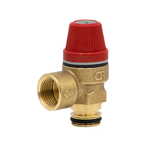 Altecnic Pressure Relief Valve - 6 Bar - 15mm Push Fit O-Ring  - 312007CST