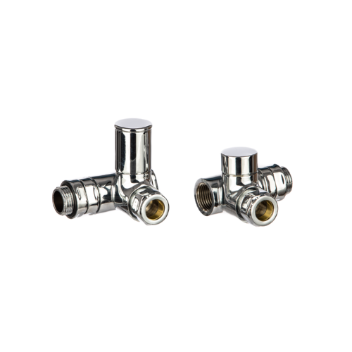 Altecnic Dual Fuel Polished Radiator Valves - 15mm x 1/2" - 105-3001