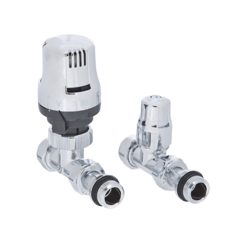 Altecnic Ecocal TRV & Lockshield Pack - Straight - 10mm - Chrome - CA-200477