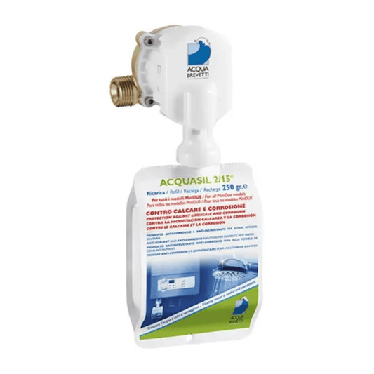 Acqua Brevetti Acquasil MiniDue Liquid Water Conditioner - 1/2" M x M Brass - PM002