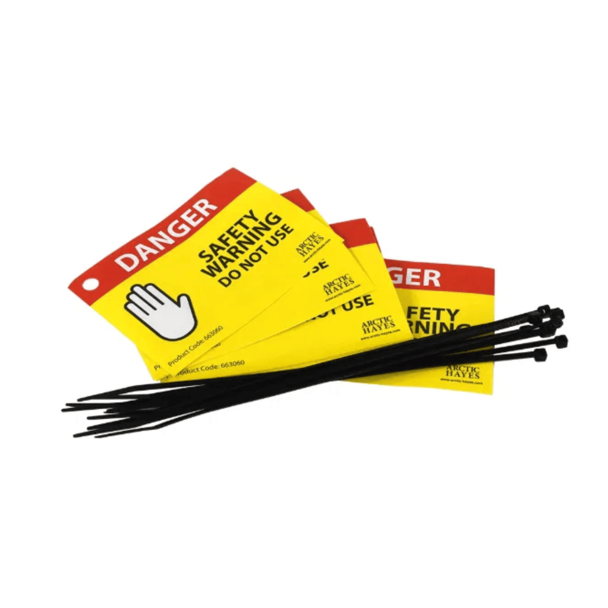 Arctic Hayes Danger Safety Warning - Do Not Use Labels/Tags (10 Pack) - A663060