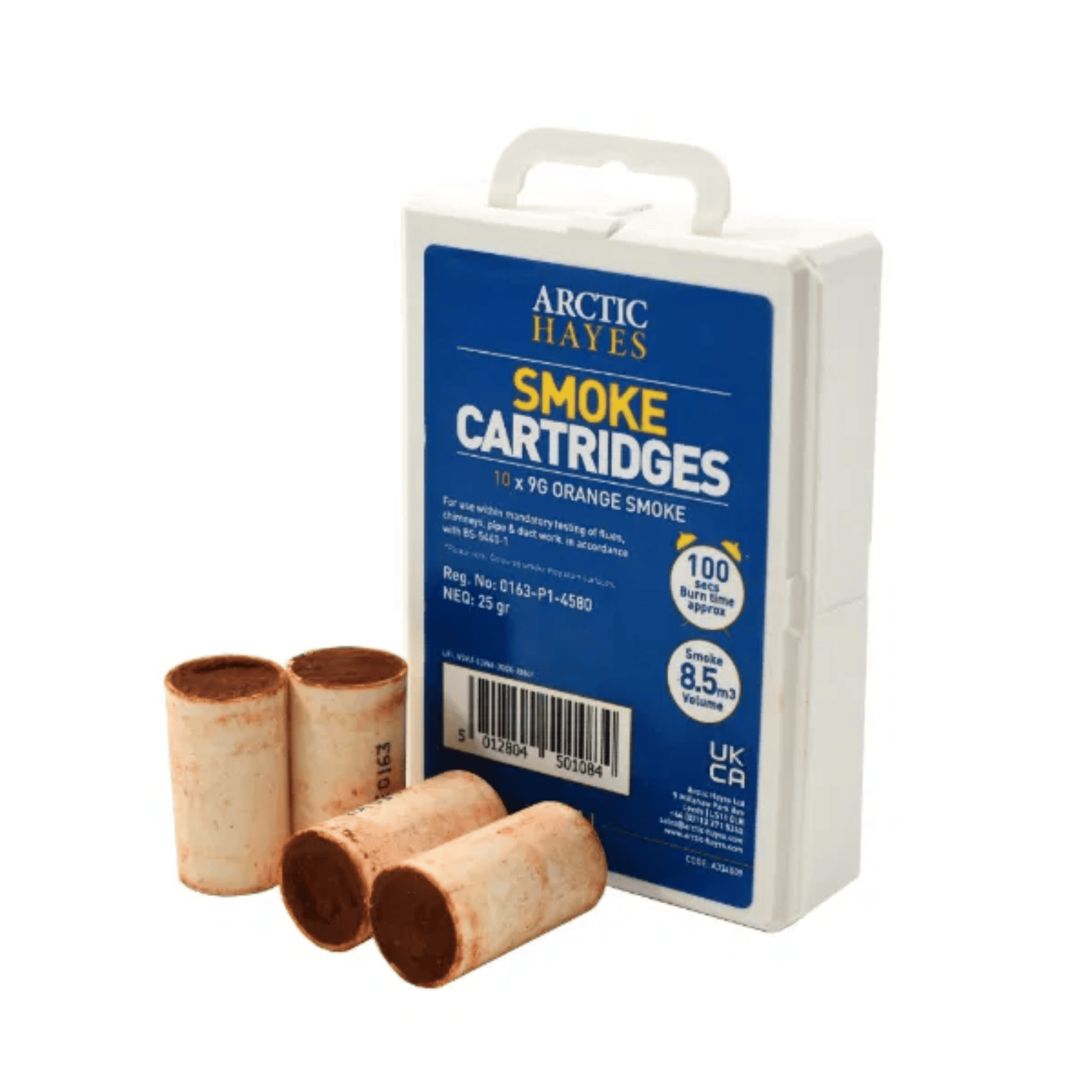 Arctic Hayes Smoke Cartridges (Pack of 10) - 9g - Orange - A334009