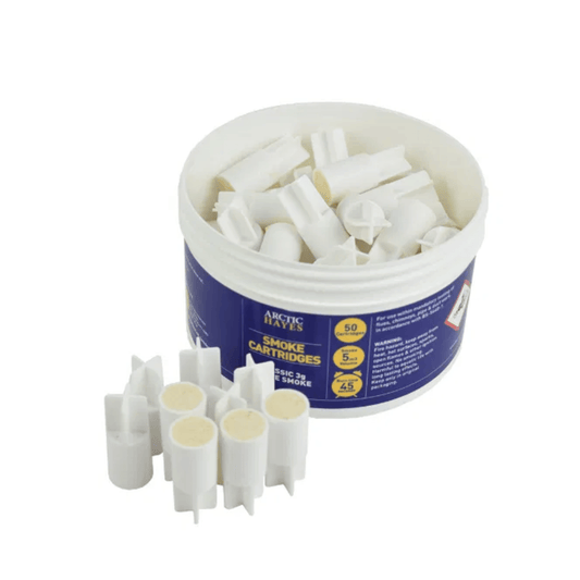 Arctic Hayes Smoke Cartridges - Tub of 50 - 3g - White - 333003C