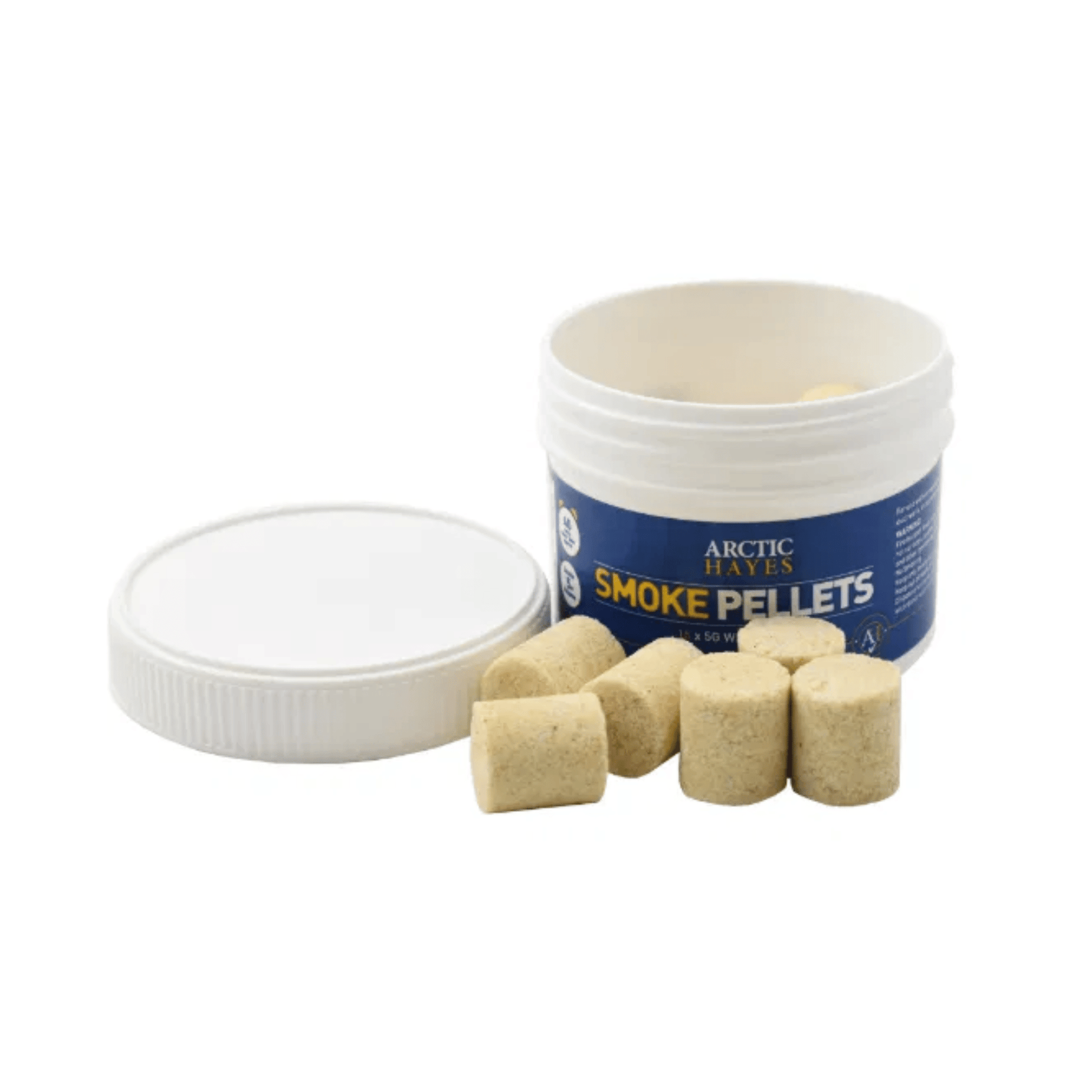 Arctic Hayes Smoke Pellets - Tub of 15 - 5g - White - 333005B