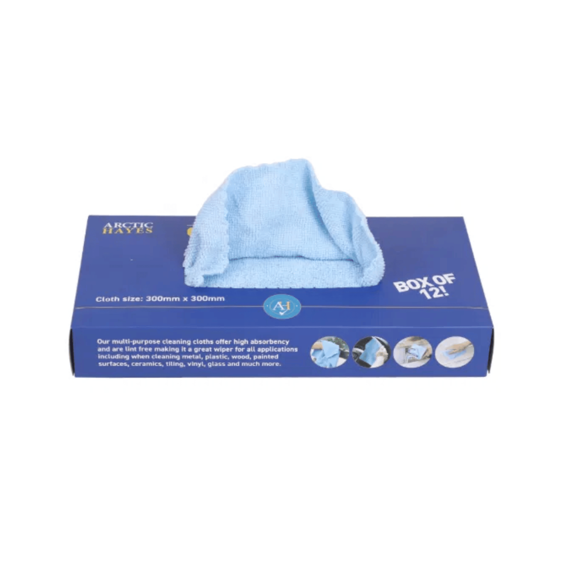 Arctic Hayes Microfibre Cloth Wipes - Box of 12 - MFCBOX12
