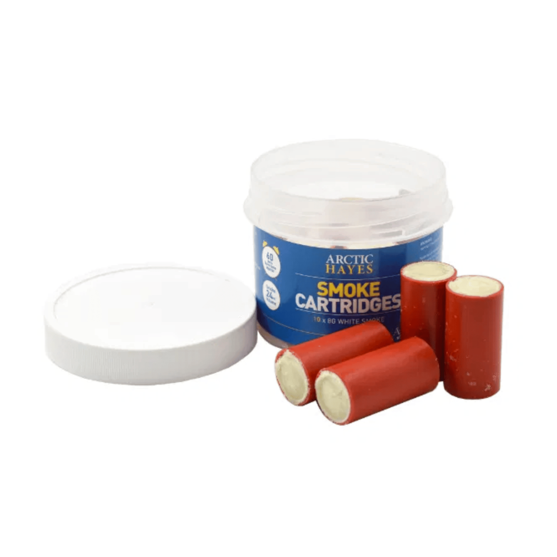 Arctic Hayes Smoke Cartridges - Tub of 10 - 8g - White - PH025