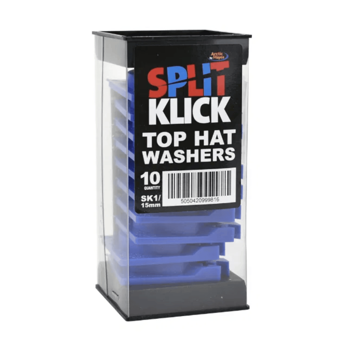 Arctic Hayes Split Klick Top Hat Washer - 10 Pack - SK1PK10
