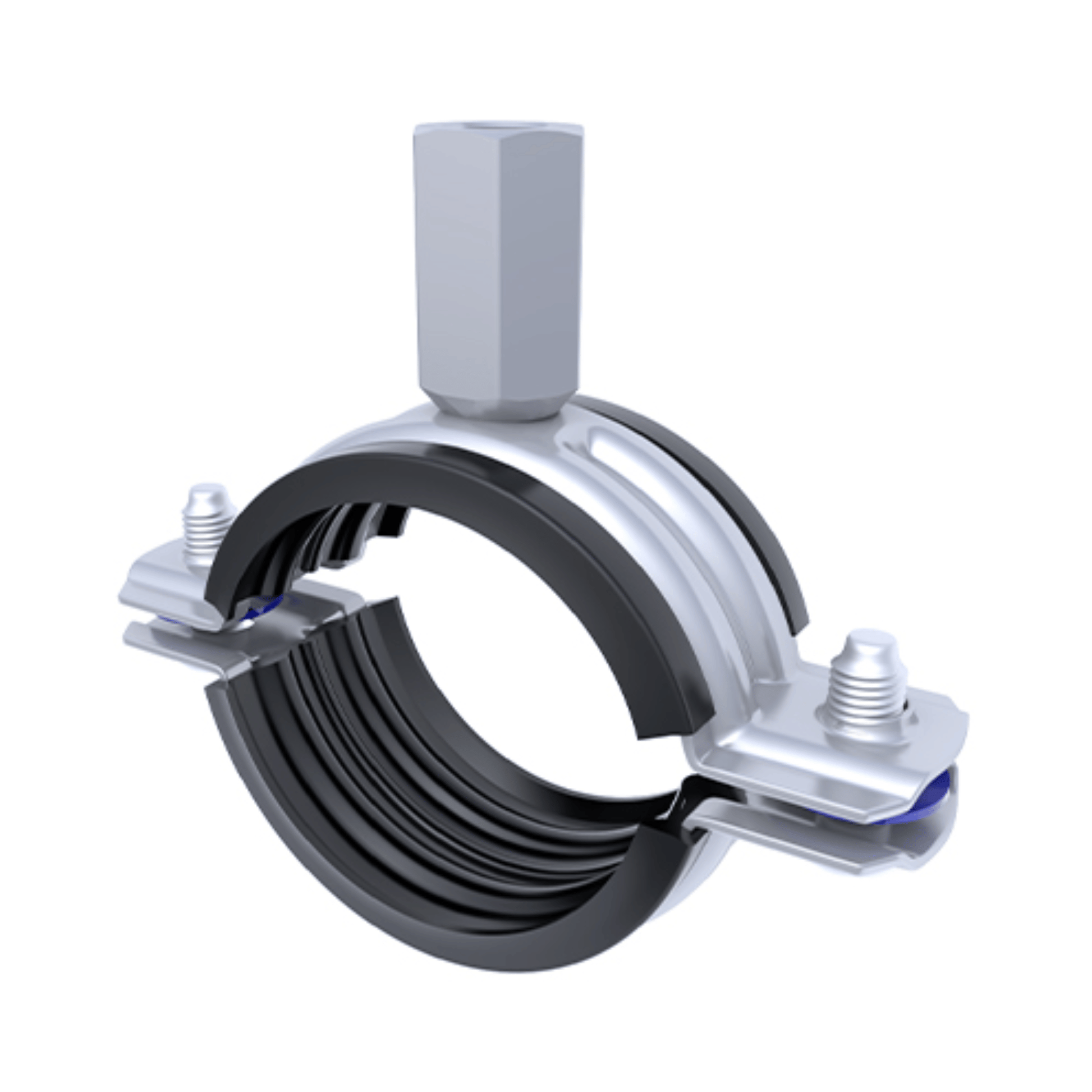 ASC Rubber Lined Pipe Clamp with Combi Nut - 216-224mm - ASC 0216 KS