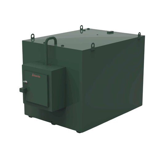 Atlantis Steel Bunded Oil Tank with Fill Cabinet - 7000 Litre - TAN.BUS.FPC-7000