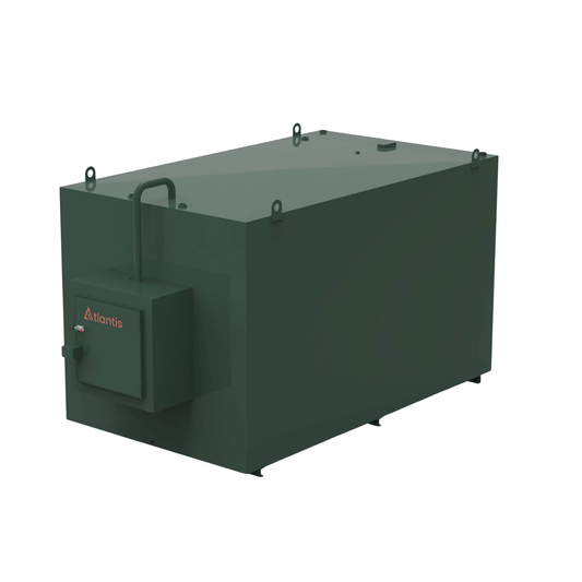 Atlantis Steel Bunded Oil Tank with Fill Cabinet - 12000 Litre - TAN.BUS.FPC-12000