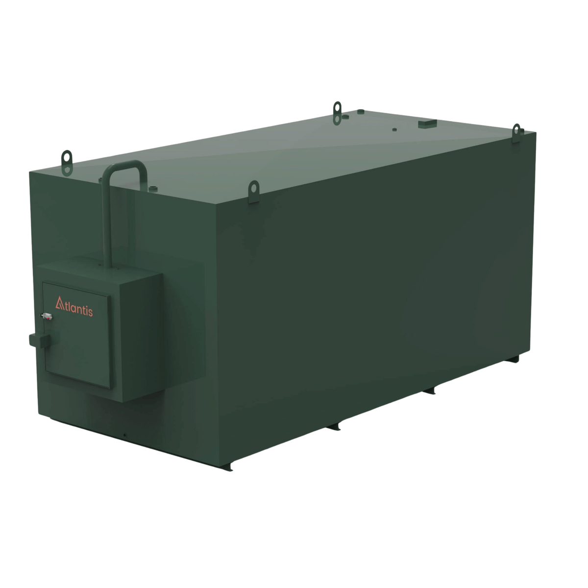 Atlantis Steel Bunded Oil Tank with Fill Cabinet - 15000 Litre - TAN.BUS.FPC-15000