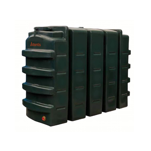 Atlantis Plastic Single Skin Oil Tank - 1100 Litre Slimline - TAN.SIP.R-1100
