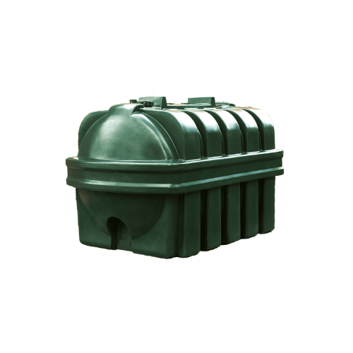 Atlantis Plastic Single Skin Oil Tank - 2450 Litre Horizontal - TAN.SIP.H-2450