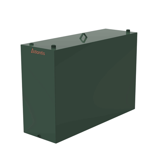 Atlantis Steel Single Skin Oil Tank - 1350 Litre - TAN.SIS-1350