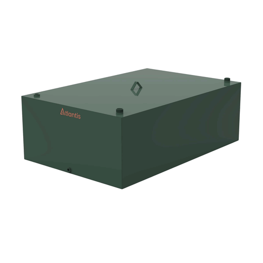 Atlantis Low Profile Steel Single Skin Oil Tank - 1350 Litre - TAN.SIS-1350L
