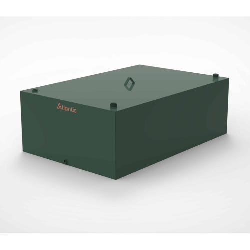Atlantis Steel Single Skin Oil Tank - Low Profile - 1350 Litre - TAN.SIS-1350L