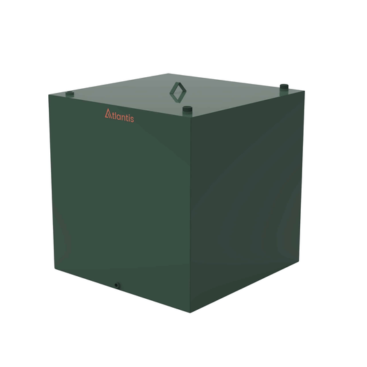 Atlantis Steel Single Skin Oil Tank - 1800 Litre - TAN.SIS-1800