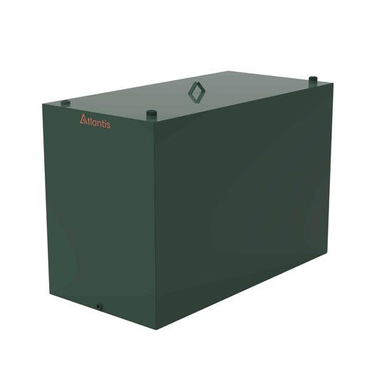 Atlantis Steel Single Skin Oil Tank - 2000 Litre - TAN.SIS-2000