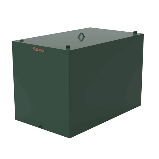 Atlantis Steel Single Skin Oil Tank - 2500 Litre - TAN.SIS-2500