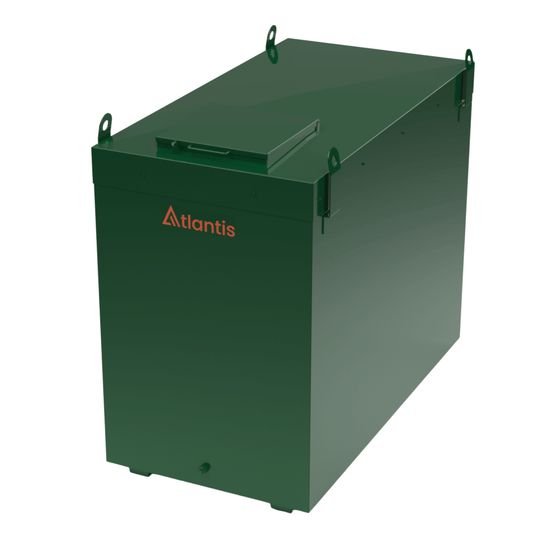 Atlantis Triple Skinned Bunded Steel Tank with 30 min Integral Fire Resistance - 900 Litre - TAN.FPS.30-900