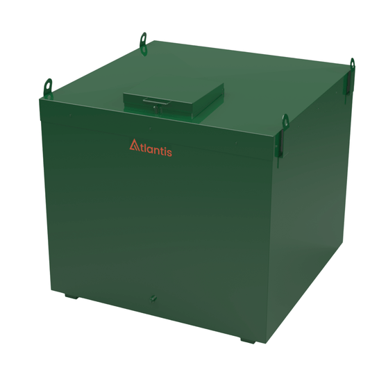 Atlantis Triple Skinned Bunded Steel Tank with 60 min Integral Fire Resistance - 1800 Litre - TAN.FPS.60-1800