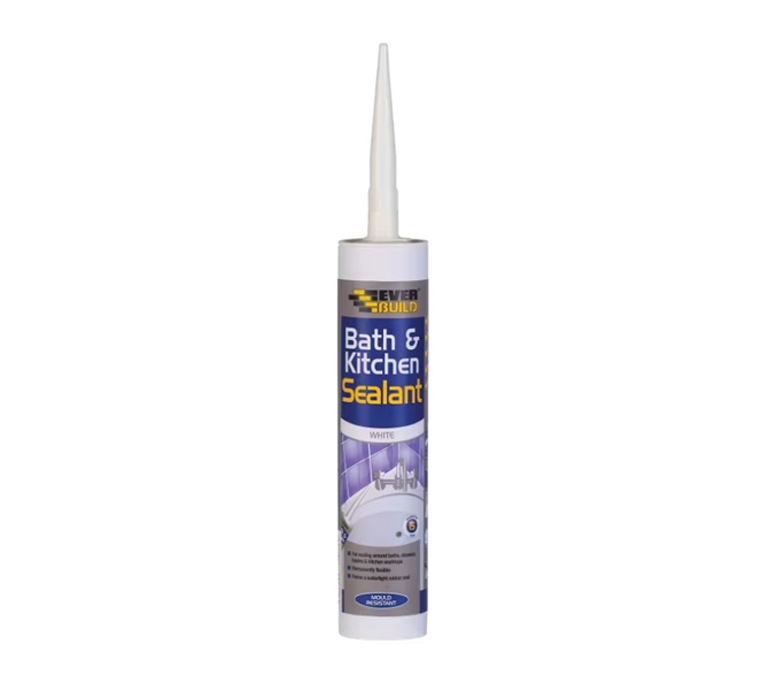 Everbuild Bath & Kitchen Sealant - 290ml - White - BATH