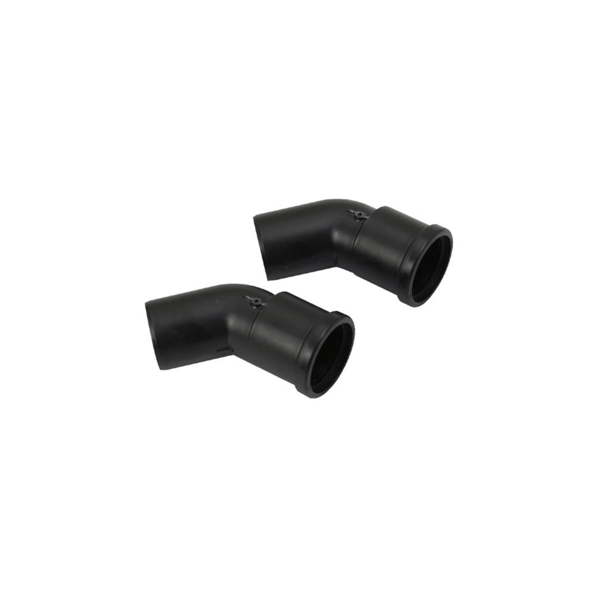 Baxi Multifit Plume Displacement Bends (ERP) - Pair - 135 Degree - 60mm - Black - 720648601