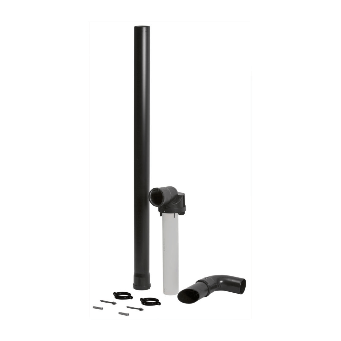 Baxi Multifit Plume Displacement Kit for Telescopic Flue - 60/100 - Black - 720622901