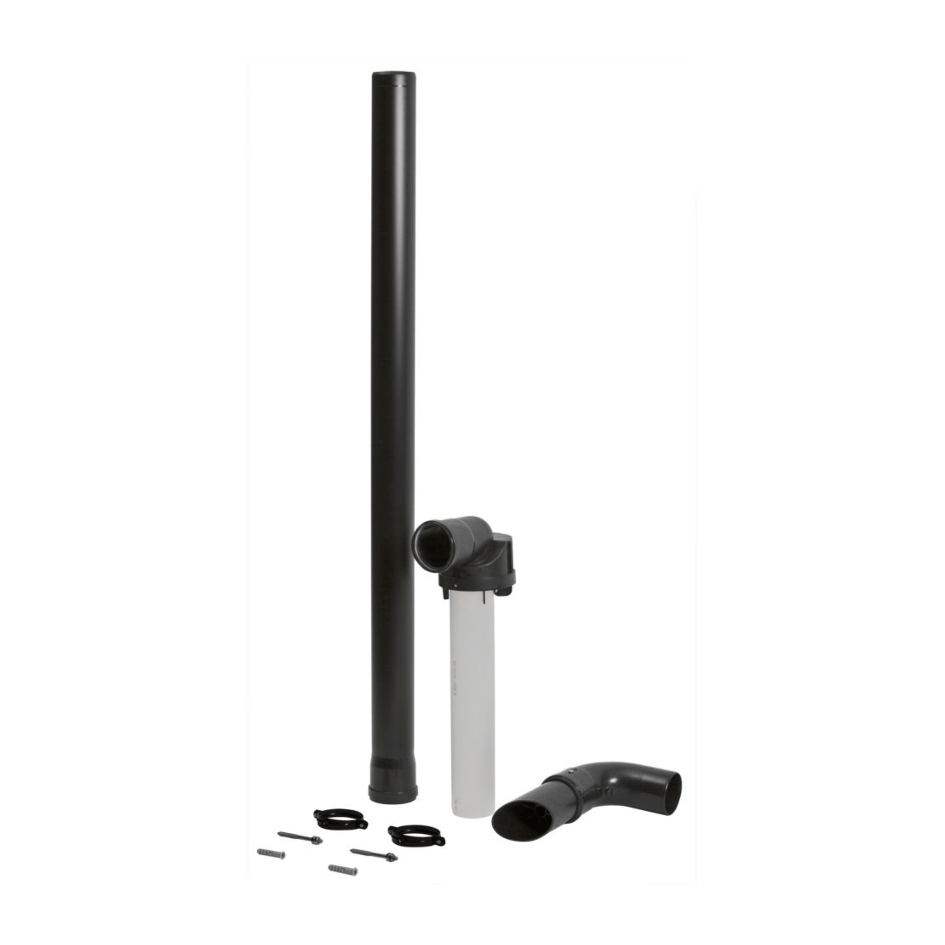 Baxi Multifit Plume Displacement Kit for Telescopic Flue - 60/100 - Black - 720622901