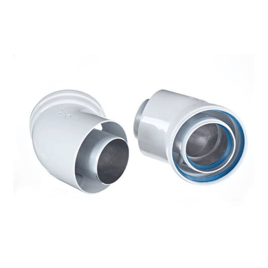 Baxi Multifit Flue Bends - Pair - 60/100 - 135 Degree - 720647901