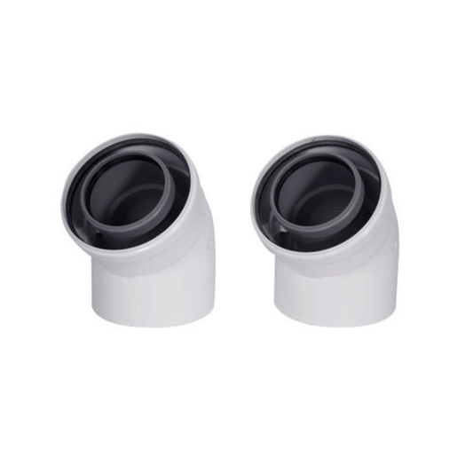 Baxi Multifit Flue Bends - Pair - 80/125 - 135 Degree - 5118597